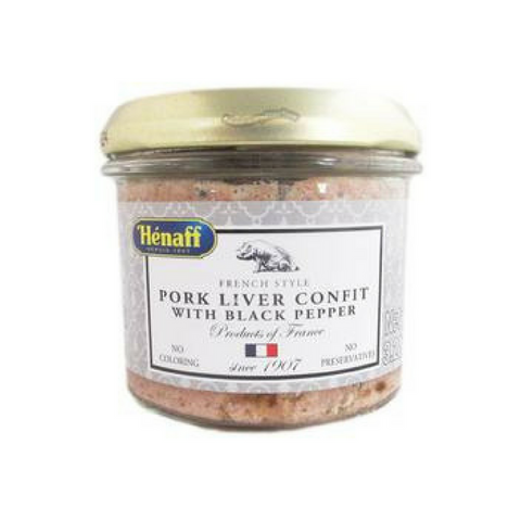 6 Pack Henaff Pork Liver Confit with Black Pepper Best Price-Henaff-Le Tablier Bleu | Online French Supermaket