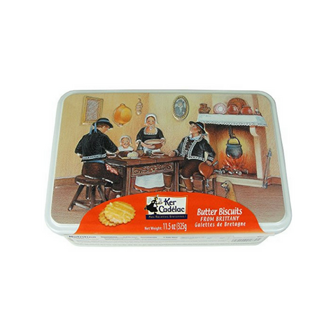 Ker Cadelac Galettes Butter Biscuits from Brittany Tin 11.5 oz. (325g)-Ker Cadelac-Le Tablier Bleu | Online French Supermaket