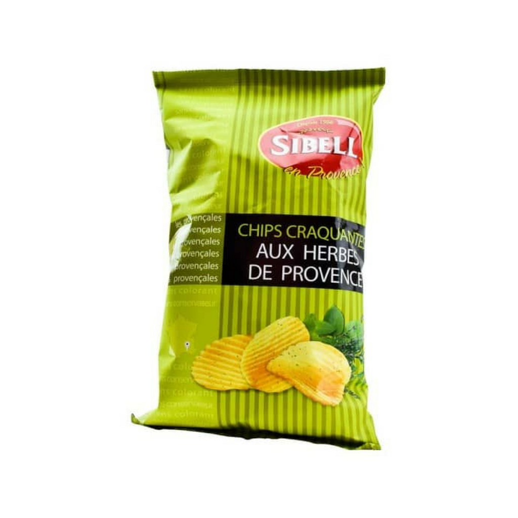 Sibell Rippled Herbs de Provence Potato Chips 4.2 oz. (120 g)-Sibell-Le Tablier Bleu | Online French Supermaket
