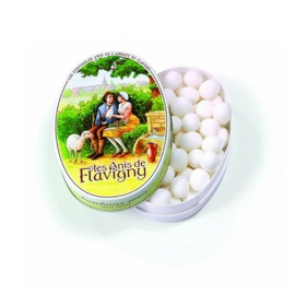 Abbaye de Flavigny · Anis pastilles, oval tin · 50g (1.8 oz)-DESSERTS & SWEETS-Abbaye de Flavigny-Le Tablier Bleu | Online French Supermaket