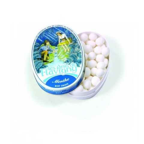 Abbaye de Flavigny · Mint pastilles, oval tin · 50g (1.8 oz)-DESSERTS & SWEETS-Abbaye de Flavigny-Le Tablier Bleu | Online French Supermaket