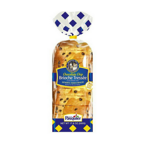 Brioche Pasquier Authentic French Sliced Chocolate Chip Brioche 17.6 oz. (500g)-Brioche Pasquier-Le Tablier Bleu | Online French Supermaket