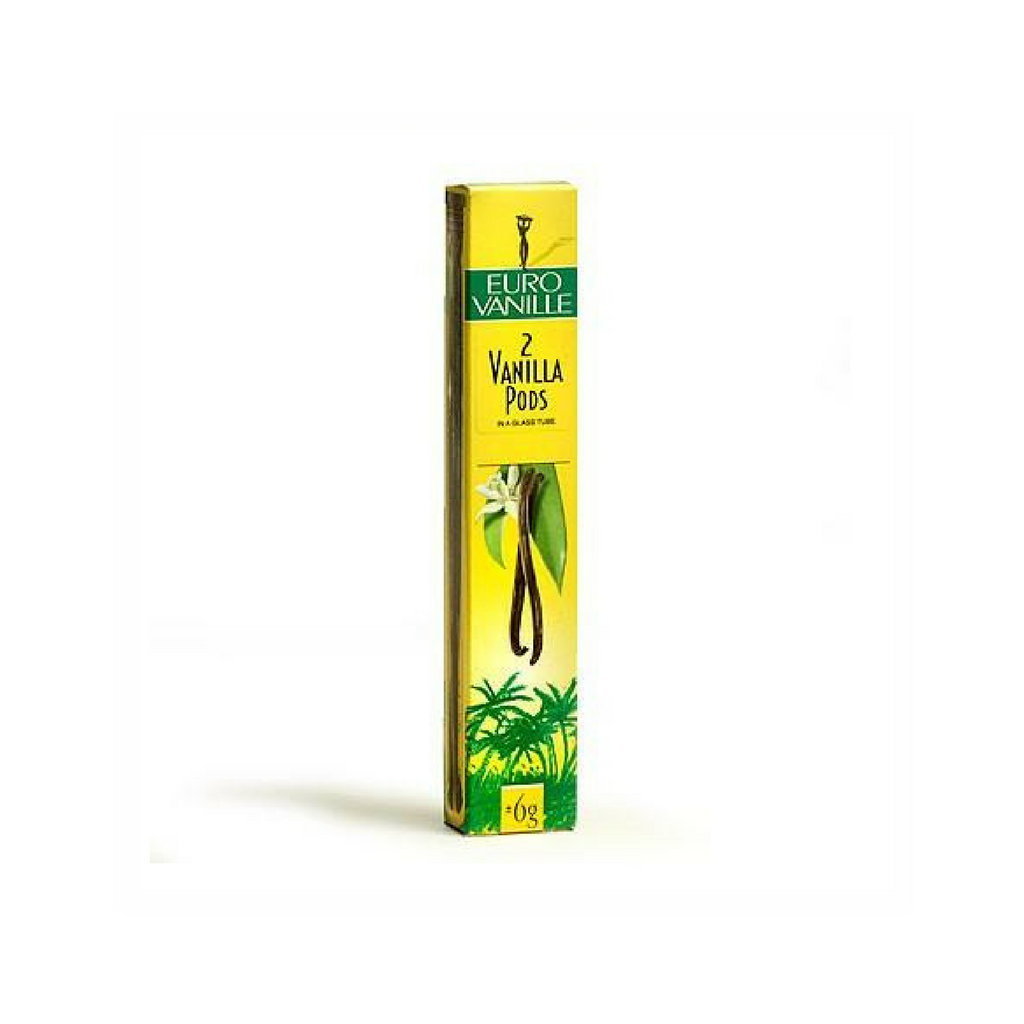 Eurovanille · Vanilla (Madagascar), 2 pods, glass tube · 6g (0.21 oz)-COOKING & BAKING-Eurovanille-Le Tablier Bleu | Online French Supermaket