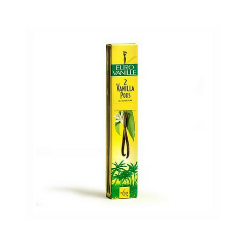 Eurovanille · Vanilla (Tahiti), 2 pods, glass tube · 6g (0.21 oz)-COOKING & BAKING-Eurovanille-Le Tablier Bleu | Online French Supermaket