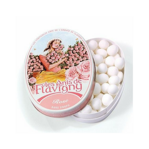 Anis de Flavigny Large Rose Pastilles Tin 6.7 oz. (189g)-Anis de Flavigny-Le Tablier Bleu | Online French Supermaket