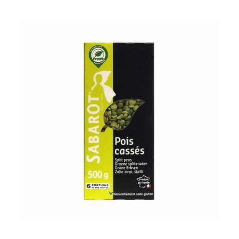Sabarot French Split Peas 17.6 oz. (500g)-Sabarot-Le Tablier Bleu | Online French Supermaket
