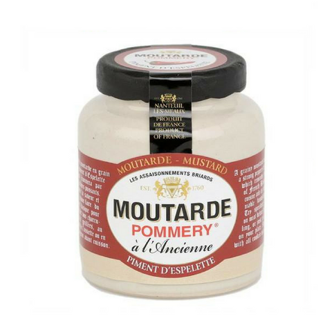 Pommery · Mustard w/ Espelette pepper · 100g (3.5 oz)-FRENCH ÉPICERIE-Pommery-Le Tablier Bleu | Online French Supermaket