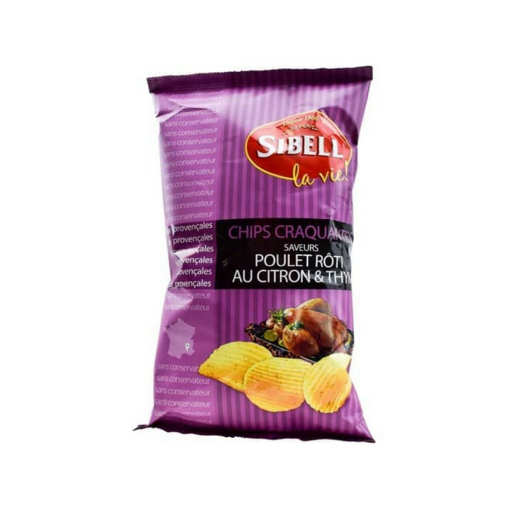 Sibell Rippled Roast Chicken, Lemon and Thyme Potato Chips 4.2 oz. (120 g)-Sibell-Le Tablier Bleu | Online French Supermaket