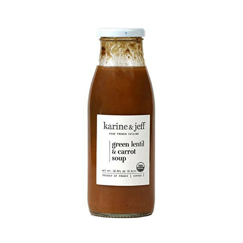 Karine & Jeff Organic French Green Lentil and Carrot Soup 16.9 oz Best Price-Karine & Jeff-Le Tablier Bleu | Online French Supermaket