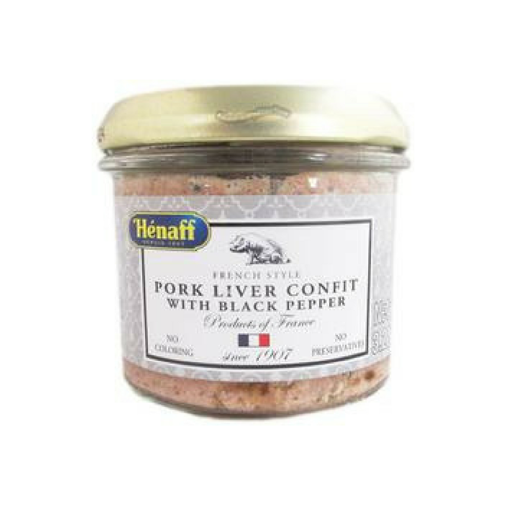 6 Pack Henaff Pork Liver Confit with Black Pepper-Henaff-Le Tablier Bleu | Online French Supermaket