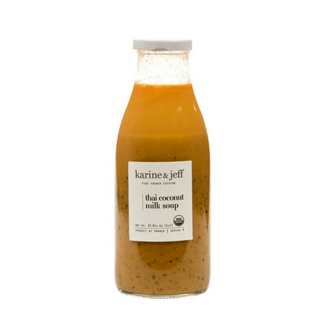 Karine & Jeff Organic Thai Coconut Milk Soup 33.8 fl oz. (1 Lt)-Karine & Jeff-Le Tablier Bleu | Online French Supermaket