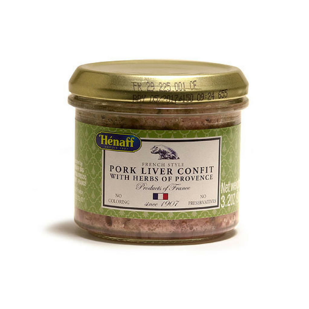 Henaff Pork Liver Confit with Herbs of Provence 3.2 oz. (90g)-Henaff-Le Tablier Bleu | Online French Supermaket