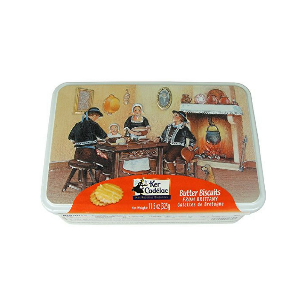 Ker Cadelac Galettes Butter Biscuits from Brittany Tin 11.5 oz. (325g)-Ker Cadelac-Le Tablier Bleu | Online French Supermaket