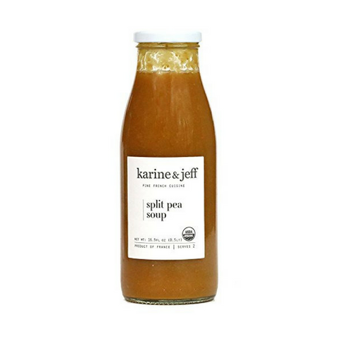 Karine & Jeff Organic French Split Pea Soup 16.9 oz-Karine & Jeff-Le Tablier Bleu | Online French Supermaket