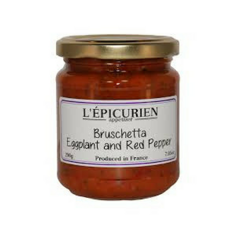 Epicurien Eggplant & Red Pepper Bruschetta 7.4 oz-Epicurien-Le Tablier Bleu | Online French Supermaket