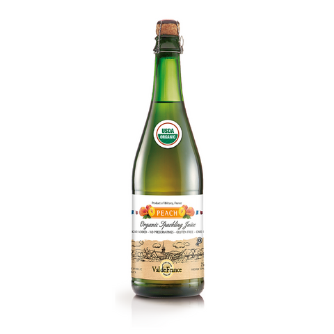 Organic Sparkling Peach Juice by Val de France 25.4 oz Best Price-Val de France-Le Tablier Bleu | Online French Supermaket