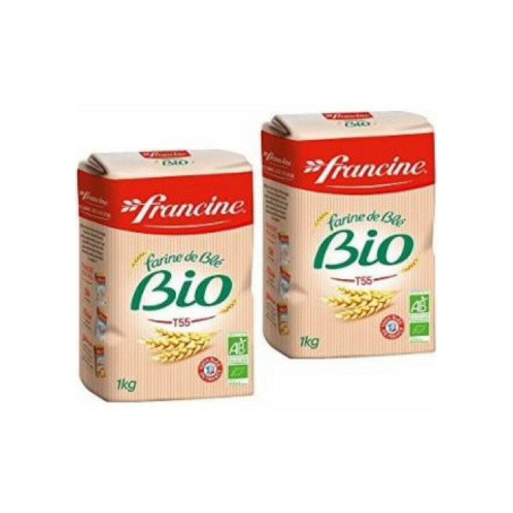 Francine Organic French Wheat Flour 2.2 lbs. (1kg)-Francine-Le Tablier Bleu | Online French Supermaket