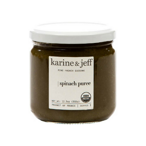 Karine & Jeff Organic French Spinach Puree 12.3 oz-Karine & Jeff-Le Tablier Bleu | Online French Supermaket