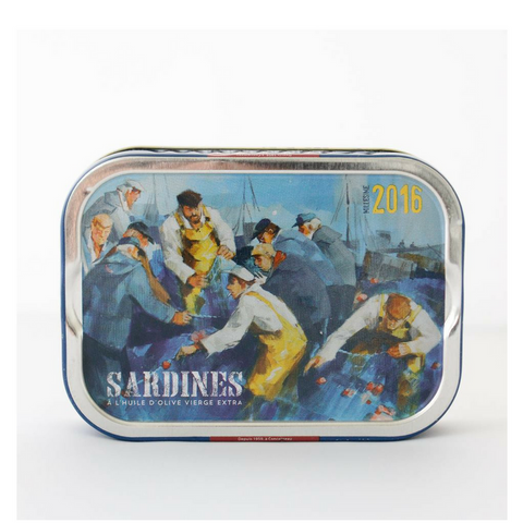 Mouettes d'Arvor Ville Bleue 2016 French Sardines in EVOO 4 oz. (115g)-Mouettes d'Arvor-Le Tablier Bleu | Online French Supermaket