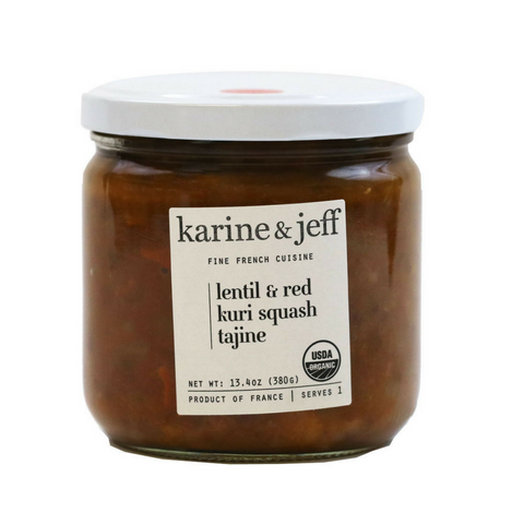 Karine & Jeff Organic French Lentil and Red Kuri Squash Tagine 13.4 oz Best Price-Karine & Jeff-Le Tablier Bleu | Online French Supermaket