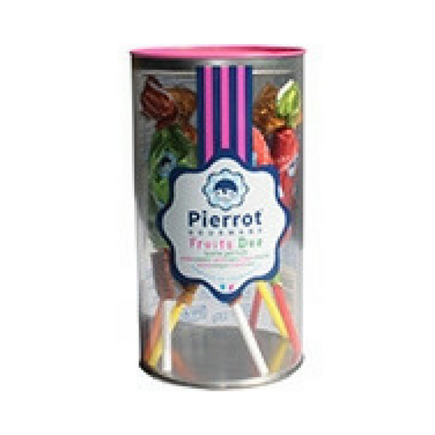 Pierrot Gourmand Fruit Duo Lollipops 4.5 oz. (130g) Best Price-Pierrot Gourmand-Le Tablier Bleu | Online French Supermaket
