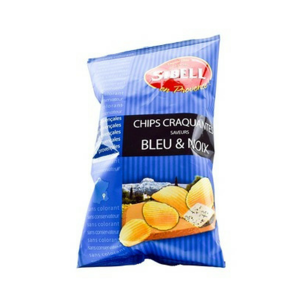 Sibell Rippled Bleu & Noix Blue Cheese and Walnut Potato Chips 4.2 oz. (120 g) Best Price-Sibell-Le Tablier Bleu | Online French Supermaket