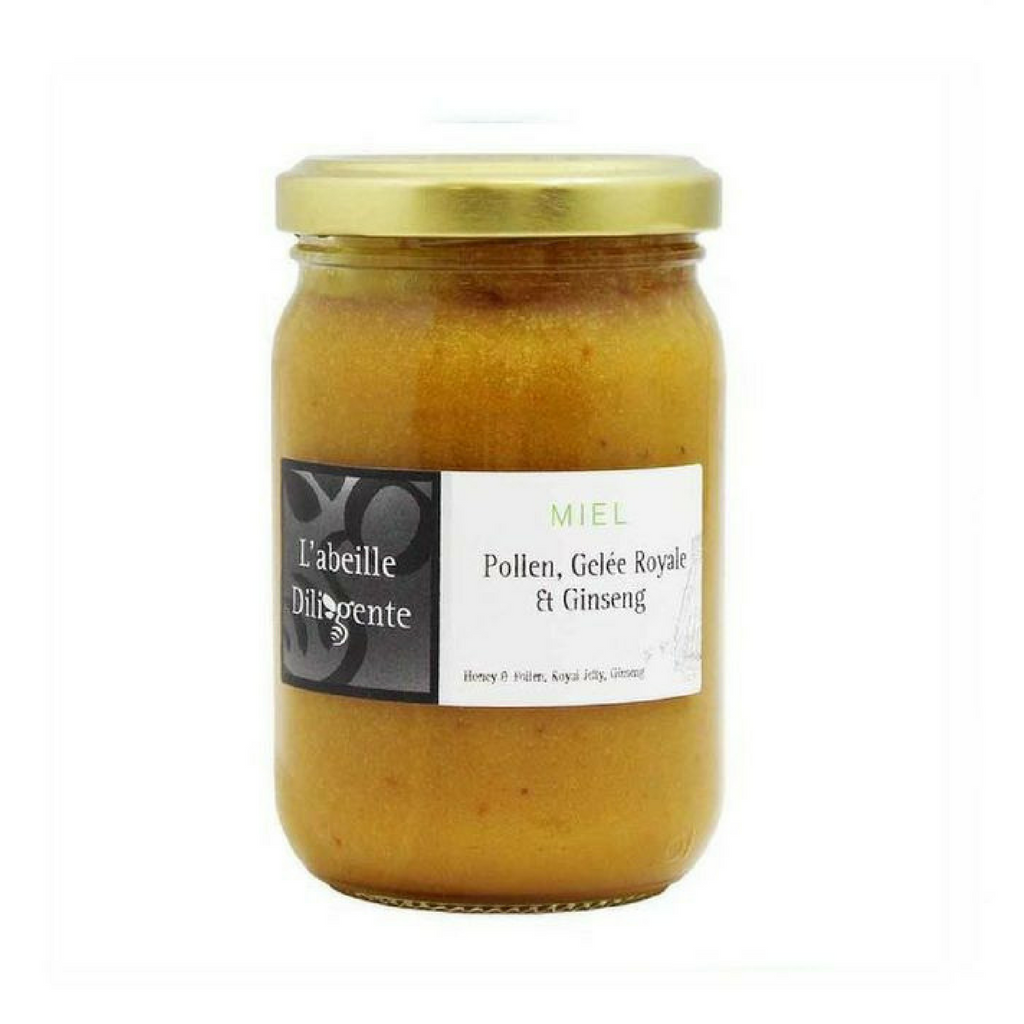 L'Abeille Diligente Honey & Royal Jelly, Pollen, Ginseng 8.8 oz. (250 g) Best Price-L'Abeille Diligente-Le Tablier Bleu | Online French Supermaket
