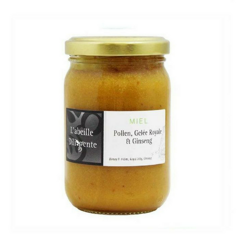 L'Abeille Diligente Honey & Royal Jelly, Pollen, Ginseng 8.8 oz. (250 g)-L'Abeille Diligente-Le Tablier Bleu | Online French Supermaket