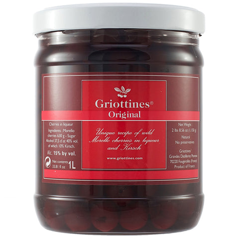 Griottines Morello Cherries in Kirsch LARGE 1 Litre