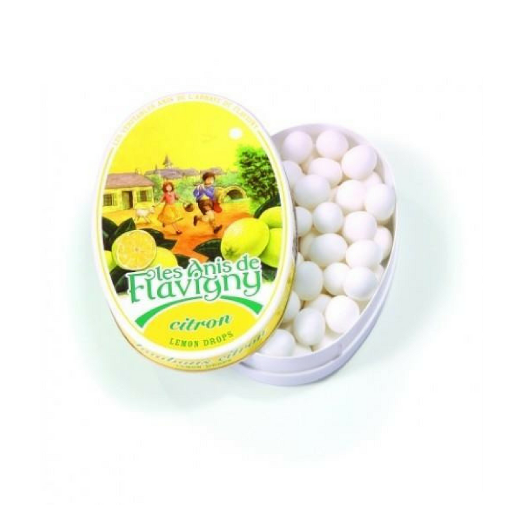 Abbaye de Flavigny · Lemon pastilles, oval tin · 50g (1.8 oz)-DESSERTS & SWEETS-Abbaye de Flavigny-Le Tablier Bleu | Online French Supermaket