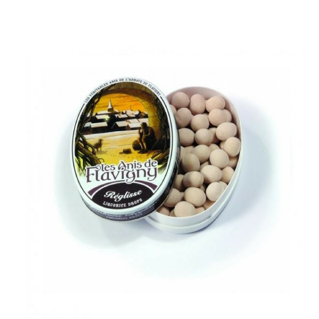 Abbaye de Flavigny · Licorice pastilles, oval tin · 50g (1.8 oz)-DESSERTS & SWEETS-Abbaye de Flavigny-Le Tablier Bleu | Online French Supermaket