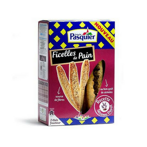 Brioche Pasquier Ficelles de Pain Sesame and Poppy Seed- French Baguette Toasts Brioche-FRENCH ÉPICERIE-Brioche Pasquier-Le Tablier Bleu | Online French Supermaket