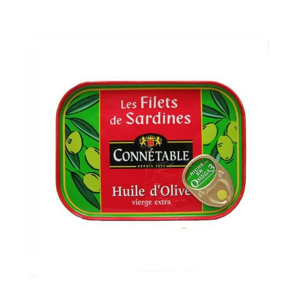 Connétable · Sardine fillets in Extra Virgin Olive Oil · 100g (3.5 oz)-FOIE GRAS & TRUFFLES-Connetable-Le Tablier Bleu | Online French Supermaket