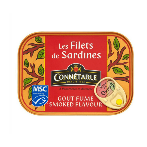 Connétable · Sardine fillets smoked flavor · 100g (3.5 oz)-FOIE GRAS & TRUFFLES-Connetable-Le Tablier Bleu | Online French Supermaket