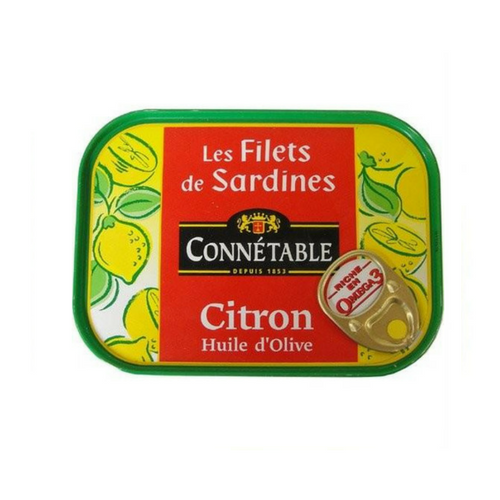 Connétable · Sardine fillets with olive oil & lemon · 100g (3.5 oz)-FOIE GRAS & TRUFFLES-Connetable-Le Tablier Bleu | Online French Supermaket