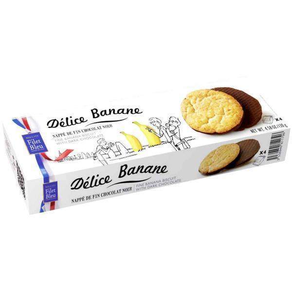 Filet Bleu Banana Biscuit with Dark Chocolate 4.5 oz. (130g)-Filet Bleu-Le Tablier Bleu | Online French Supermaket