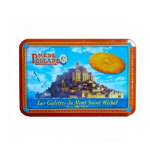 Galettes du Mont St Michel Mere Poulard - Decorative Tin 300g-DESSERTS & SWEETS-La Mere Poulard-Le Tablier Bleu | Online French Supermaket