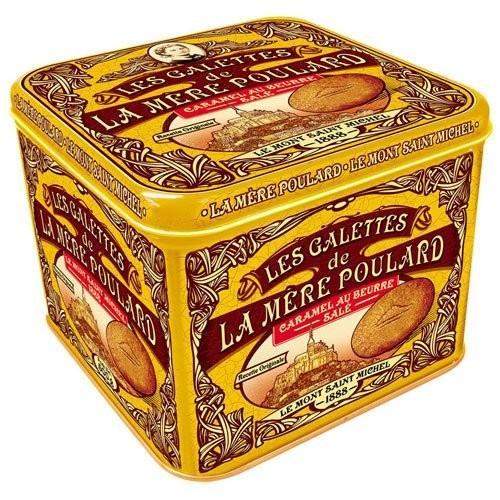 La Mere Poulard - Galettes au caramel au beurre salé, collector's tin · 500g-DESSERTS & SWEETS-La Mere Poulard-Le Tablier Bleu | Online French Supermaket