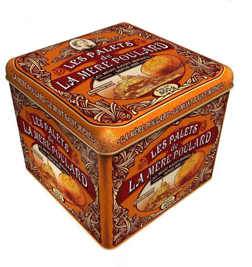 La Mere Poulard Palets de Bretagne - Collector Tin - 500g-DESSERTS & SWEETS-La Mere Poulard-Le Tablier Bleu | Online French Supermaket