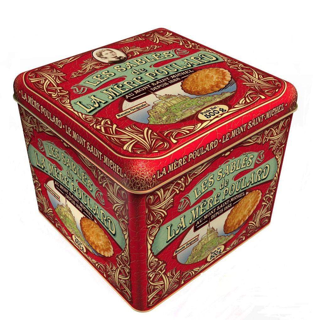 La Mere Poulard Sables - Collector Tin - 500g-DESSERTS & SWEETS-La Mere Poulard-Le Tablier Bleu | Online French Supermaket