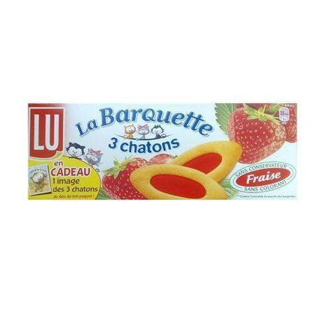 Lu · Barquettes 3 chatons, strawberry · 120g (4.2 oz)-DESSERTS & SWEETS-Lu-Le Tablier Bleu | Online French Supermaket