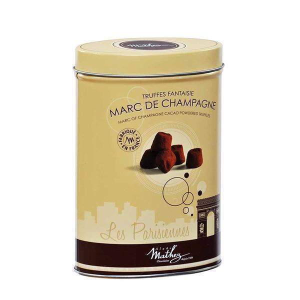 Marc de Champagne Cacao Powdered Truffle by Mathez 7.1 oz-Mathez-Le Tablier Bleu | Online French Supermaket