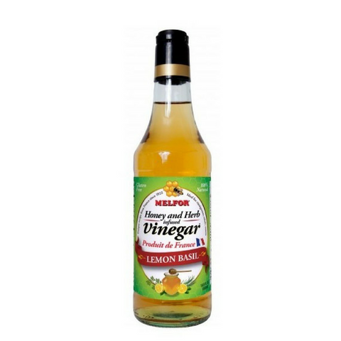 Melfor · Vinegar lemon-basil, glass bottle · 50cl-FRENCH ÉPICERIE-Melfor-Le Tablier Bleu | Online French Supermaket