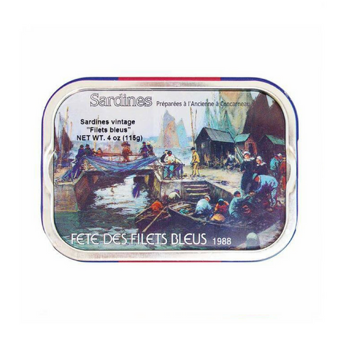 Mouettes d'Arvor Filets Bleus French Sardines in EVOO 4 oz. (115g)-Mouettes d'Arvor-Le Tablier Bleu | Online French Supermaket