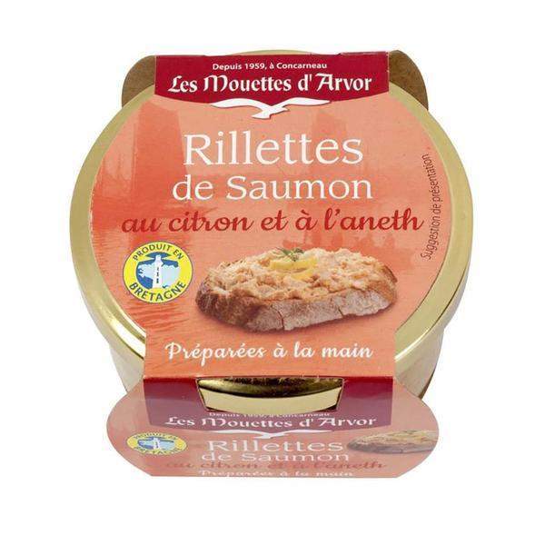Mouettes d'Arvor Salmon Rillettes with Lemon and Dill 4.4 oz-Mouettes d'Arvor-Le Tablier Bleu | Online French Supermaket