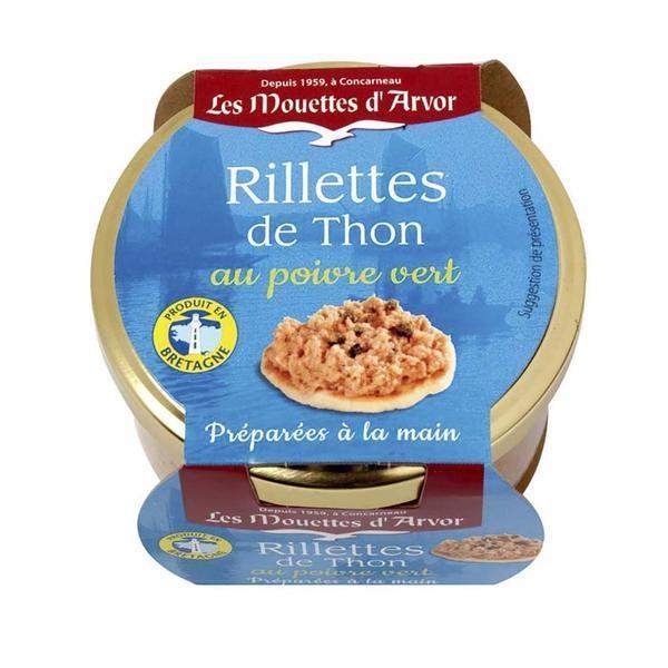 Mouettes d'Arvor Tuna Rillettes with Green Peppercorn 4.4 oz-Mouettes d'Arvor-Le Tablier Bleu | Online French Supermaket