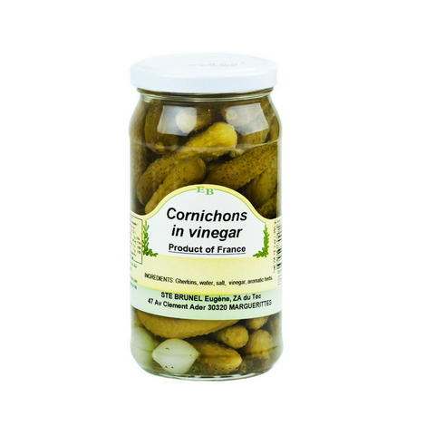 Cornichons Gherkins Pickles In Vinegar by Brunel 6.7 oz Best Price-Brunel-Le Tablier Bleu | Online French Supermaket