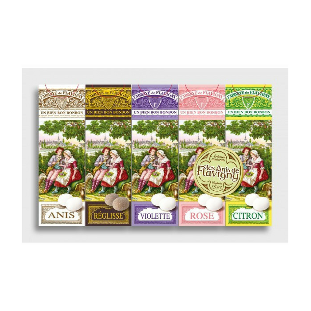 Anis de Flavigny Assorted 5 Box Set 3.1 oz. (89g)-Anis de Flavigny-Le Tablier Bleu | Online French Supermaket