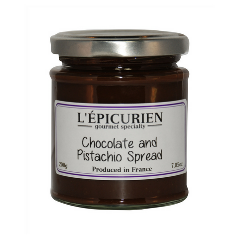 Epicurien Chocolate and Pistachio Spread 7 oz-Epicurien-Le Tablier Bleu | Online French Supermaket