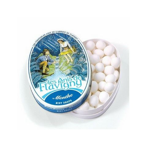 Anis de Flavigny Mint Pastilles Tin 1.7 oz. (50g)-Anis de Flavigny-Le Tablier Bleu | Online French Supermaket